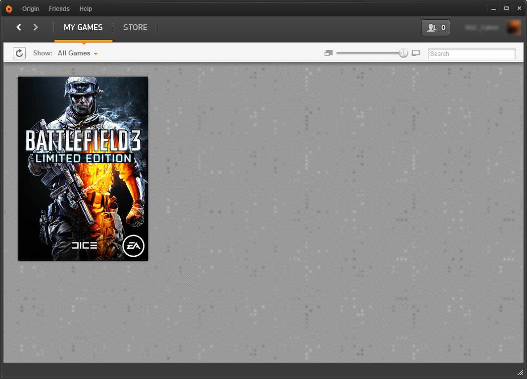 this is the
          icon for BF 3 as it appears in my Origin panel